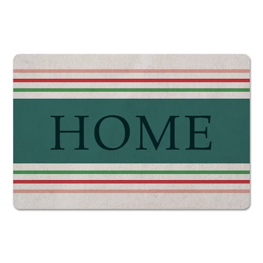 Striped Home Floor Mat